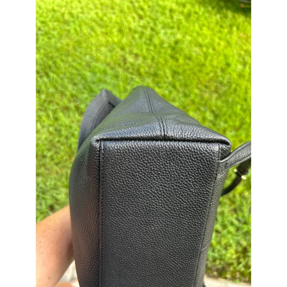 Kate Spade NY Mulberry Street Breezy Black Pebbled Leather Designer Backpack